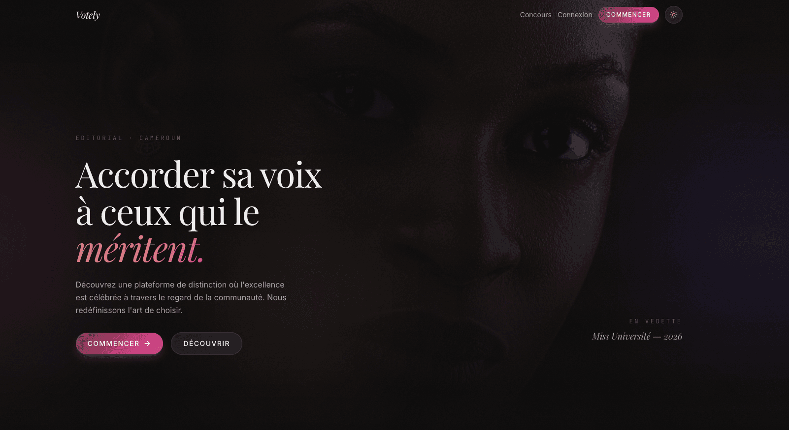 Votely — SaaS de votes & concours